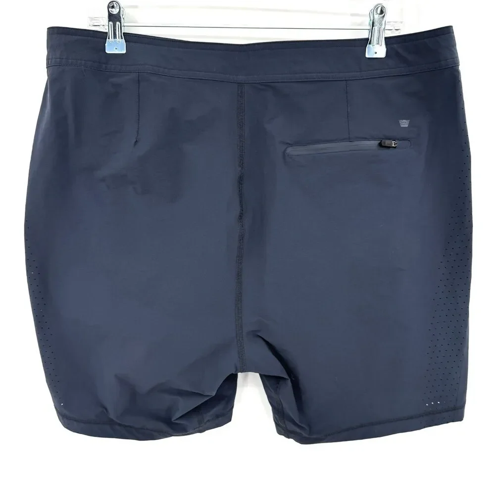 MACK WELDON Navy Blue Hybrid Active Shorts Size XL
